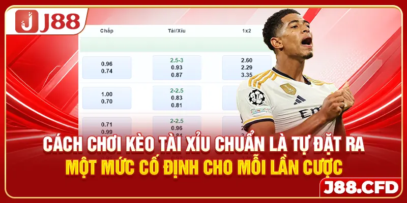 Cách chơi kèo tài xỉu chuẩn là tự đặt ra một mức cố định cho mỗi lần cược