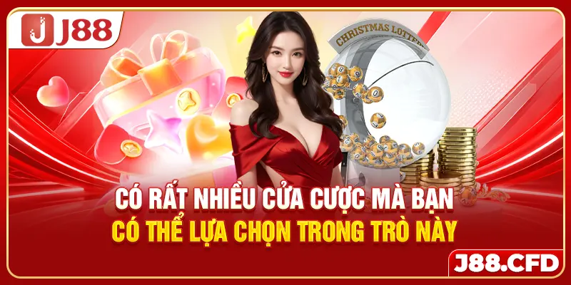 Có rất nhiều cửa cược mà bạn có thể lựa chọn trong trò này